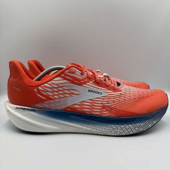 Brooks Other - Brooks Hyperion Max Men's Size 13 Orange White Blue Running Shoes Sneakers